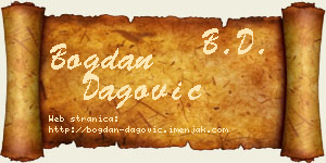 Bogdan Dagović vizit kartica
